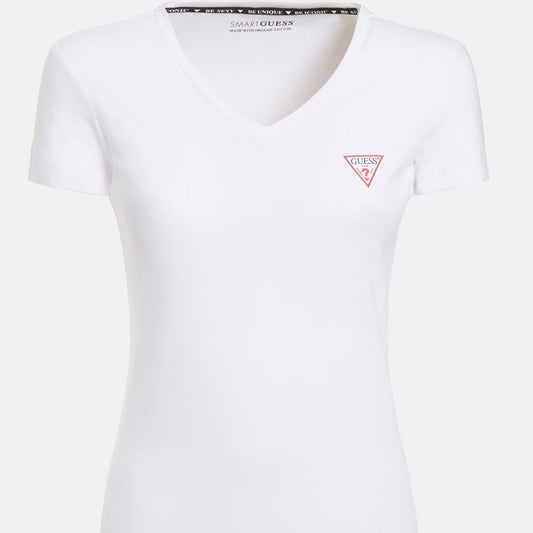 Camiseta Guess básica triángulo logotipo