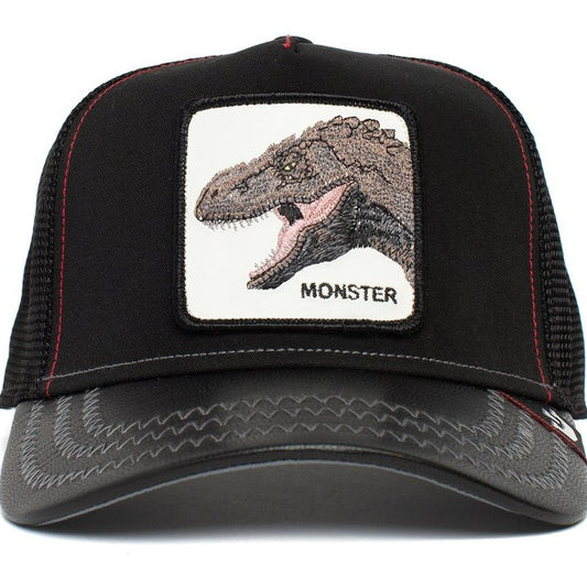 Gorra Goorin Bros  negra dinosaurio T-Rex Monster